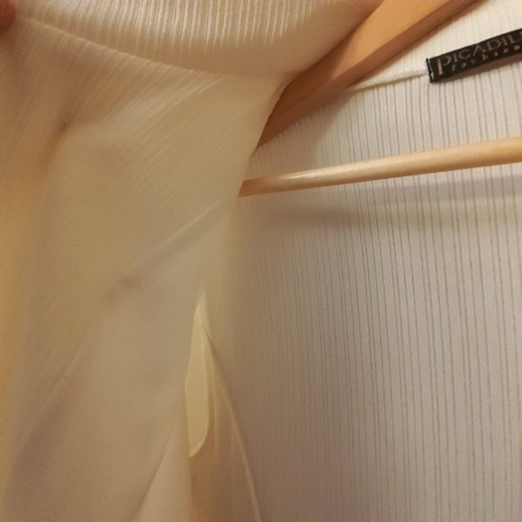 NWOT Open Cardigan Sz M-L Ivory 3/4 sleeve sweater Cream Made in Canada - Picture 8 of 11
